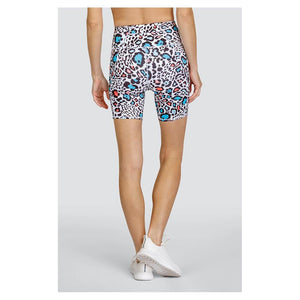 Women's Moxie 6.5 Inch Tennis Biker Short Beach Leopard Apparel Tail