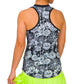 Women's Performance Tennis Tank Flower Garden Print Apparel Jofit