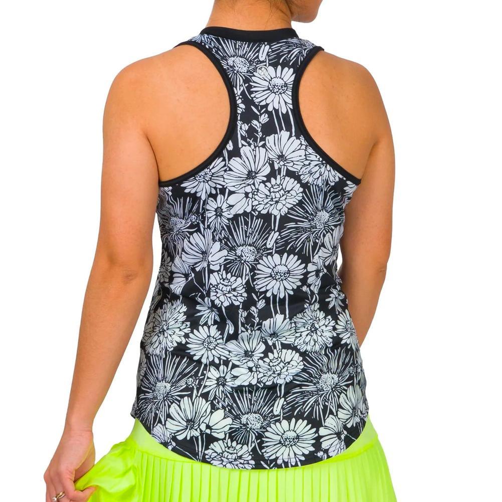 Women's Performance Tennis Tank Flower Garden Print Apparel Jofit