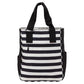 Women's Tennis Tote Stripes Black and Coconut Bags Maggiemather