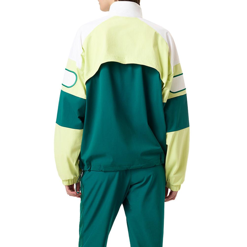 Unisex Center Court Ace Podium Tennis Jacket Rainforest and Shadow Lime Apparel Fila