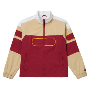 Unisex Center Court Ace Podium Tennis Jacket Tibetan Red and Irish Cream Apparel Fila