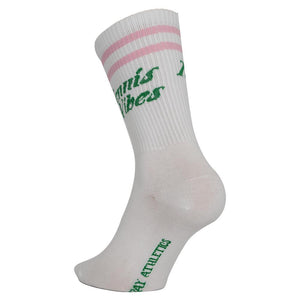 Tennis Vibes Socks Pink and Green Socks Runway Athletics