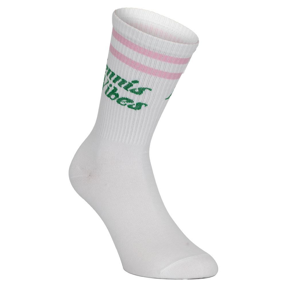 Tennis Vibes Socks Pink and Green Socks Runway Athletics