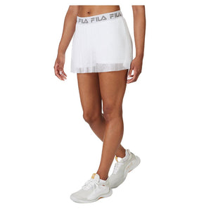 Women`s Essentials Illusion 13.5 Inch Tennis Skort White Apparel Fila