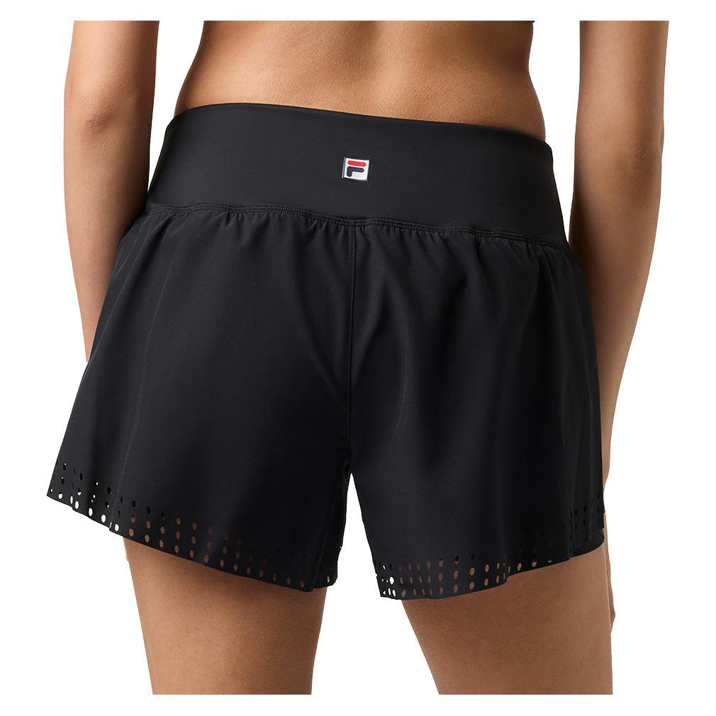 Women`s Double Layer Tennis Short Black Apparel Fila
