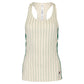Womens Performance Iconic Racerback Tennis Tank Green Jacket and Angora Apparel Fila