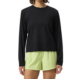 Women`s Solid Core Long Sleeve Tennis Top Black Apparel Fila