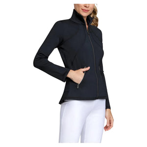 Women's Rachel Tennis Jacket Onyx Apparel Tail