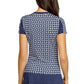 Women's Ketra Short Sleeve Tennis Top Oval Geo Apparel Tail