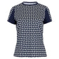 Women's Ketra Short Sleeve Tennis Top Oval Geo Apparel Tail