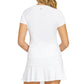 Women`s Tella Short Sleeve Tennis Top Chalk Apparel Tail