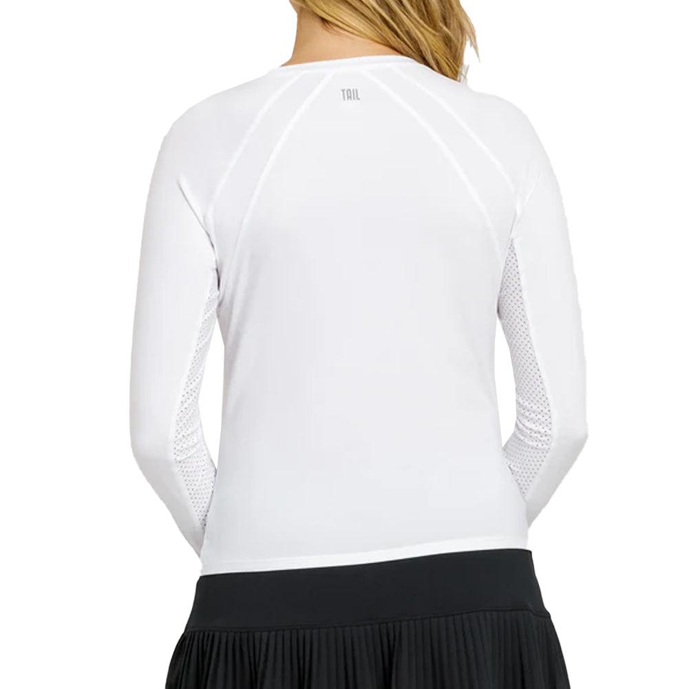 Women`s Legend Long Sleeve Tennis Raglan Chalk Apparel Tail