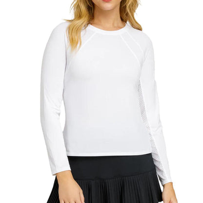 Women`s Legend Long Sleeve Tennis Raglan Chalk Apparel Tail
