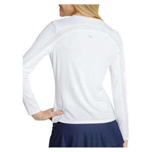 Women`s Gastonia Long Sleeve Tennis Top Chalk Apparel Tail
