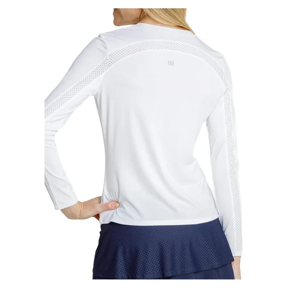 Women`s Gastonia Long Sleeve Tennis Top Chalk Apparel Tail
