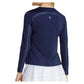Women`s Gastonia Long Sleeve Tennis Top Navy Blue Apparel Tail