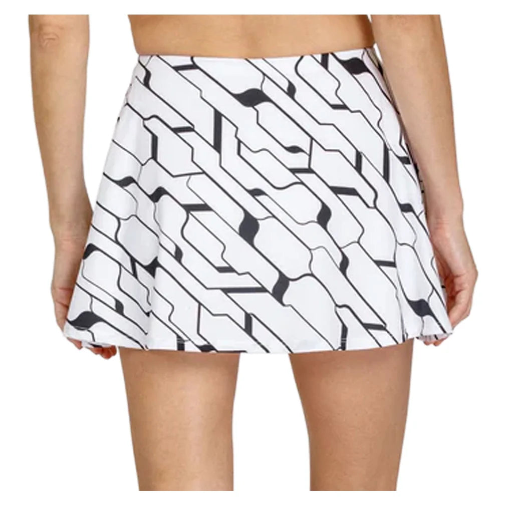 Women`s Skyline 13.5 Inch Flounce Tennis Skort Cascade Geo Apparel Tail