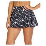 Women`s Skyline 13.5 Inch Flounce Tennis Skort Cascade Geo Apparel Tail