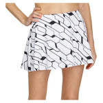 Women`s Skyline 13.5 Inch Flounce Tennis Skort Cascade Geo Apparel Tail