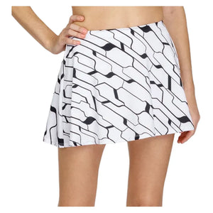 Women`s Skyline 13.5 Inch Flounce Tennis Skort Cascade Geo Apparel Tail