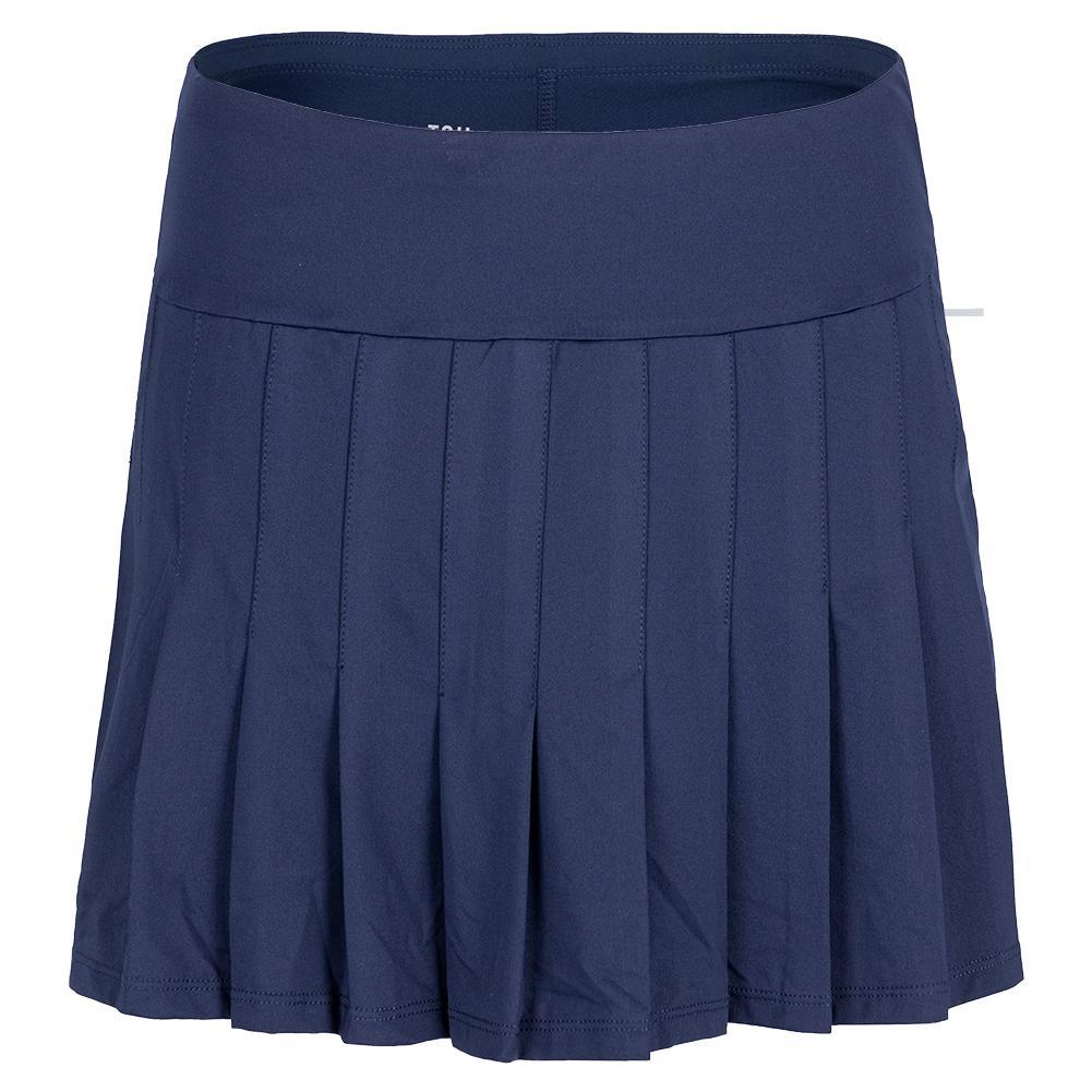 Women's Jillian 13.5 Inch Pleated Tennis Skort Navy Blue Apparel Tail