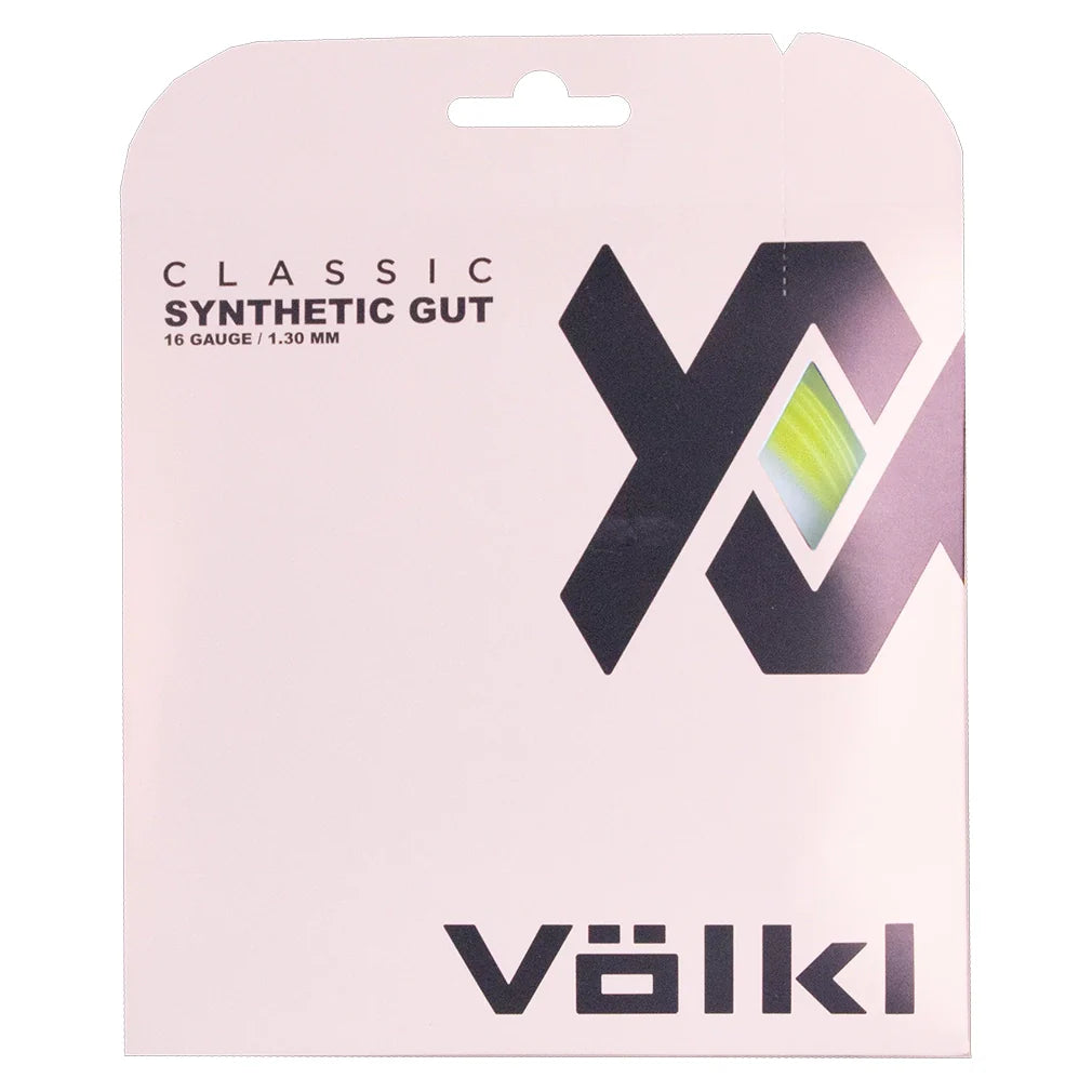 Classic Synthetic Gut 16G Tennis String Optic Yellow Strings Volkl
