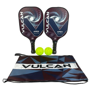 Apex Pickleball Paddle Set Racquets Vulcan