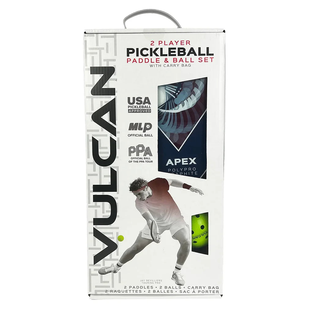 Apex Pickleball Paddle Set Racquets Vulcan