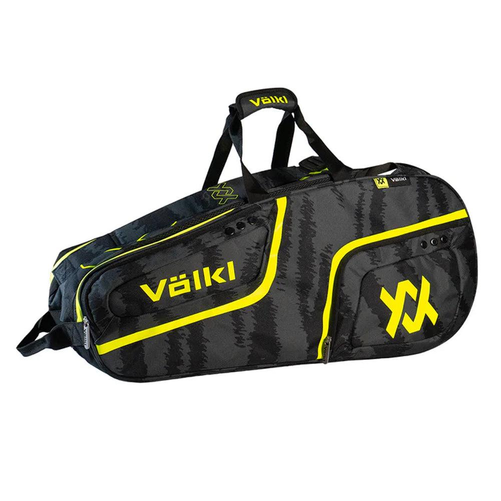 Tour Zebra Combi Tennis Bag Black and Neon Yellow Bags Volkl