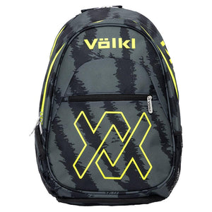 Tour Zebra Tennis Backpack Black and Neon Yellow Bags Volkl
