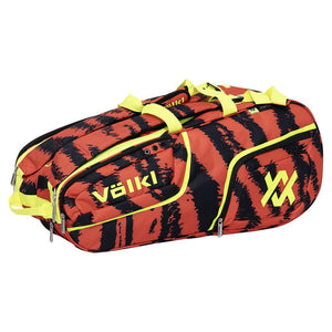 Tour Zebra Combi Tennis Bag Lava Red and Black Bags Volkl