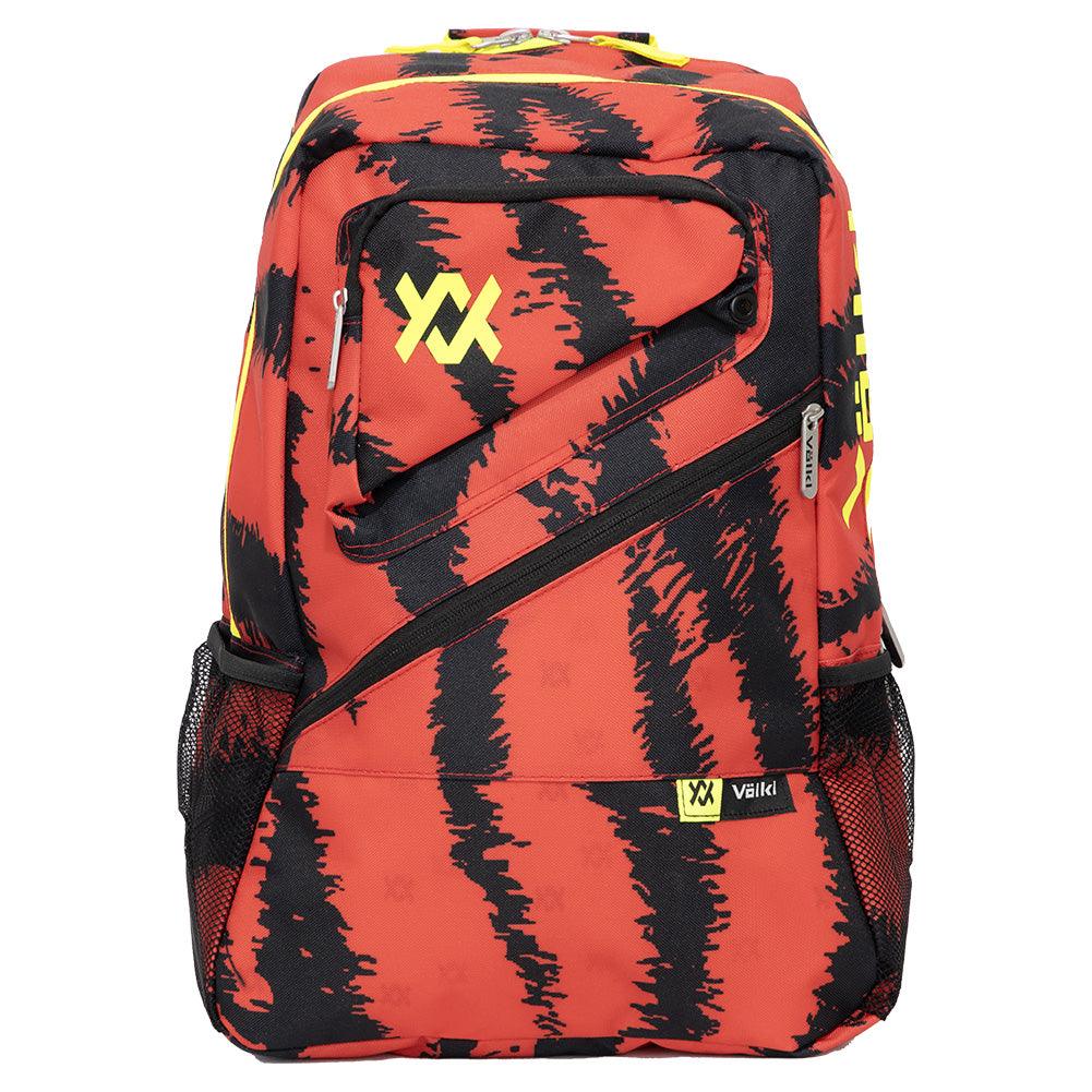 Tour Zebra Euro Tennis Backpack Lava Red and Black Bags Volkl