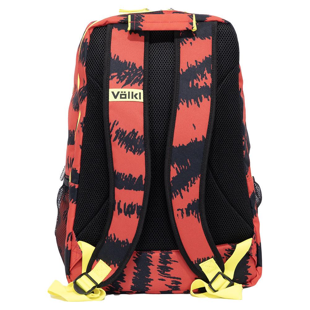Tour Zebra Euro Tennis Backpack Lava Red and Black Bags Volkl