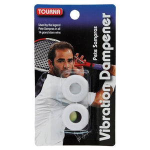 Sampras White Vibration Tennis Dampener Accessories Tourna