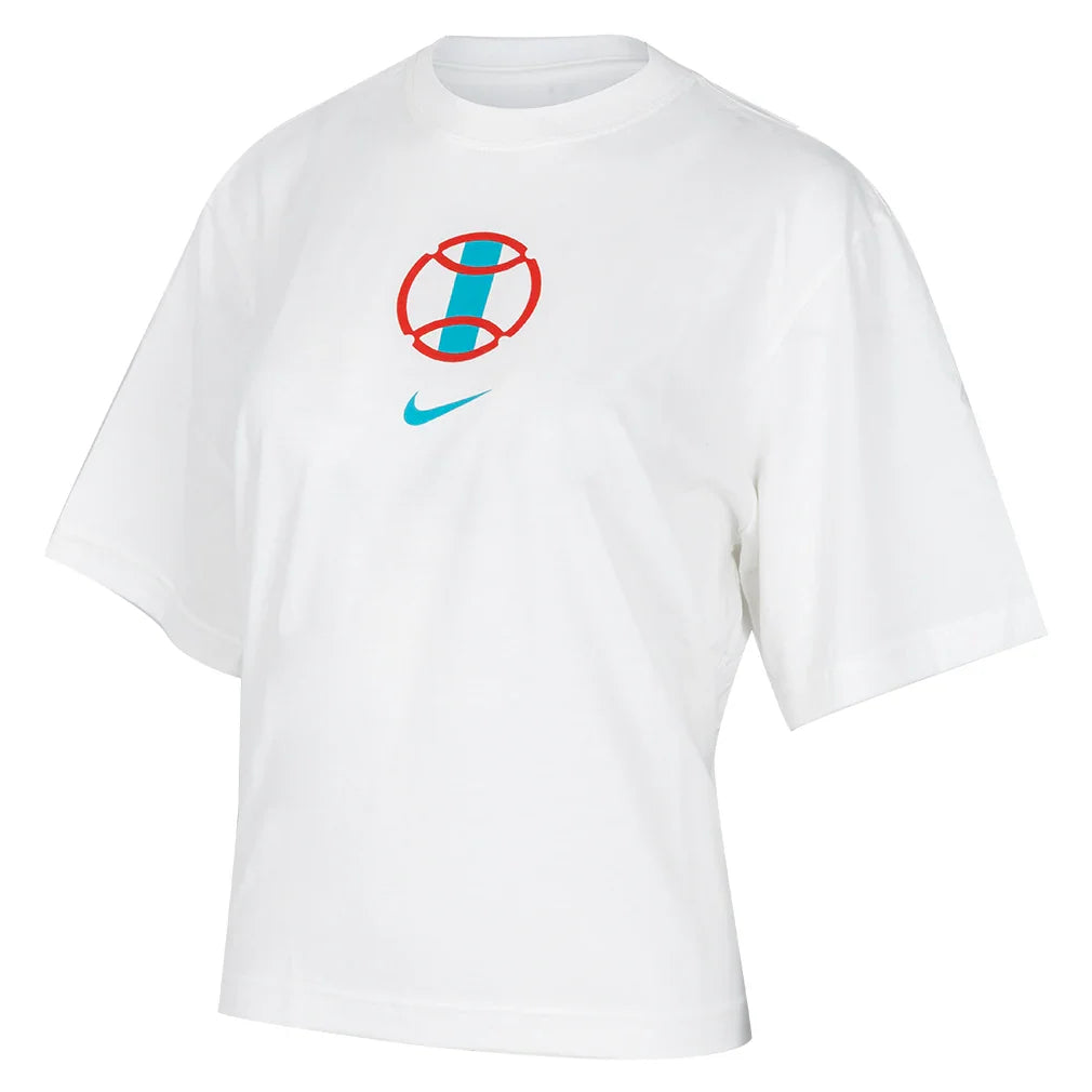Women`s Paris Cotton Short Sleeve Boxy Tennis Top Apparel Nike
