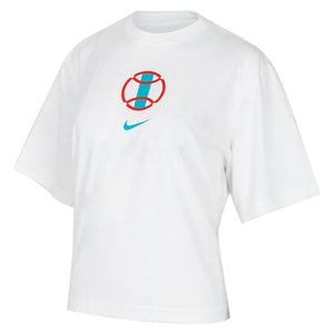 Women`s Paris Cotton Short Sleeve Boxy Tennis Top Apparel Nike