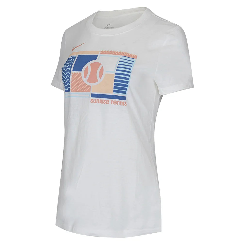 Women`s Cotton Short Sleeve Tennis Top Apparel Nike