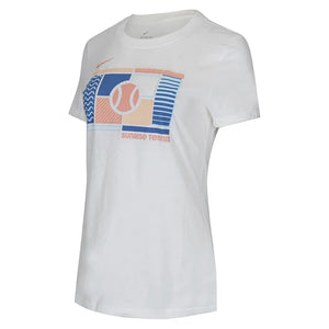 Women`s Cotton Short Sleeve Tennis Top Apparel Nike