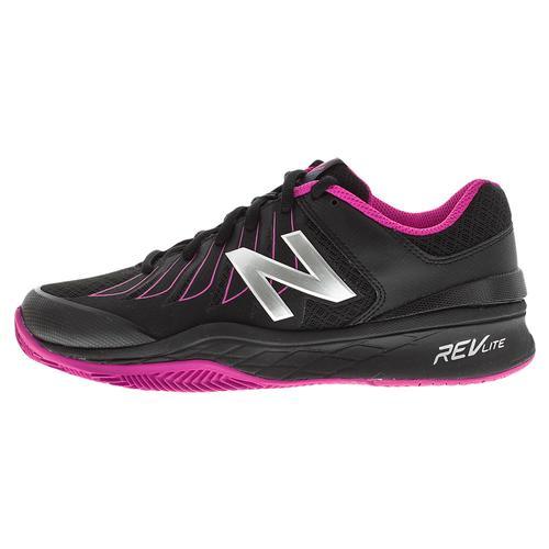 Women's 1006 2A Width Tennis Shoes Black and Pink Footwear New Balance