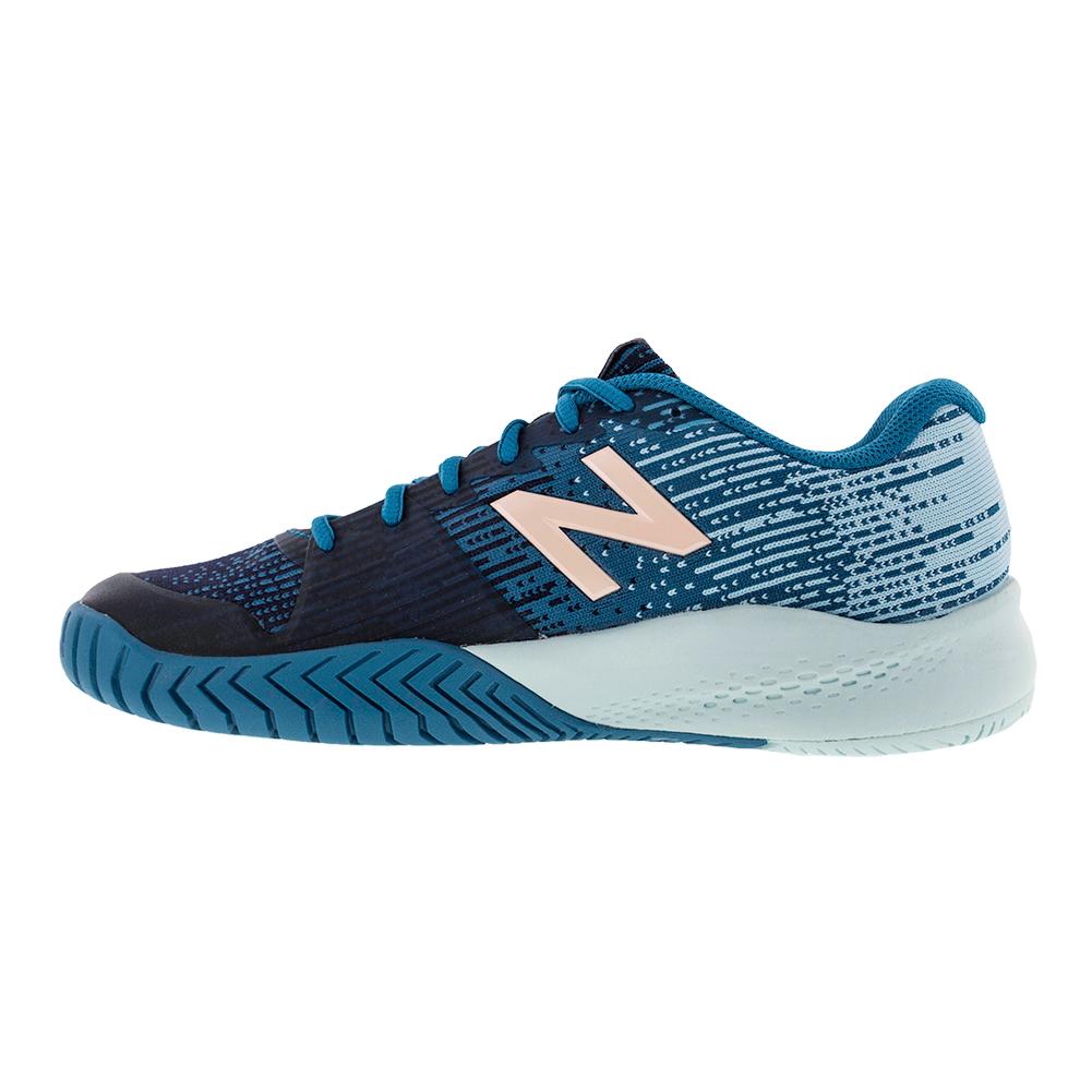 Women's 996 B Width Tennis Shoes Deep Ozone Blue Footwear New Balance