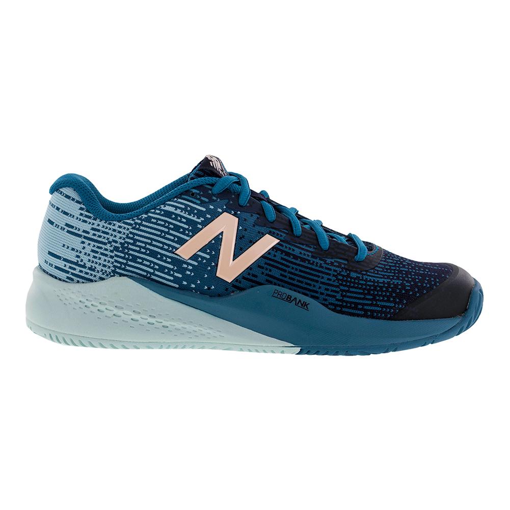 Women's 996 B Width Tennis Shoes Deep Ozone Blue Footwear New Balance