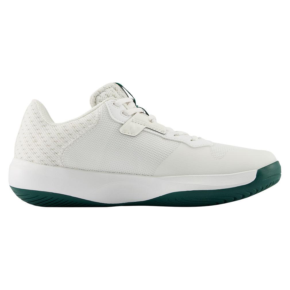 Women`s 696v6 B Width Tennis Shoes White and Marsh Green Footwear New Balance