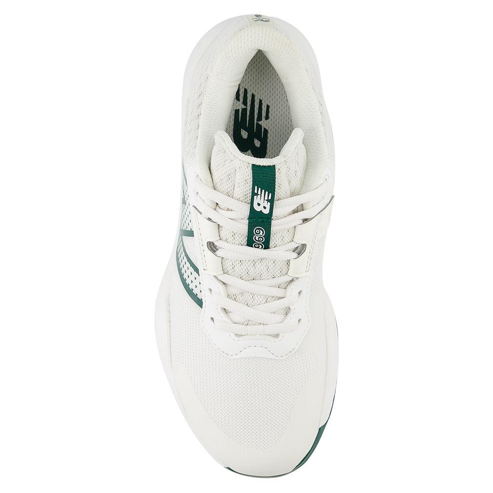 Women`s 696v6 B Width Tennis Shoes White and Marsh Green Footwear New Balance