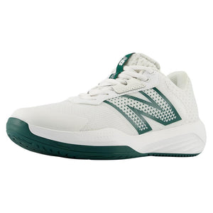 Women`s 696v6 B Width Tennis Shoes White and Marsh Green Footwear New Balance