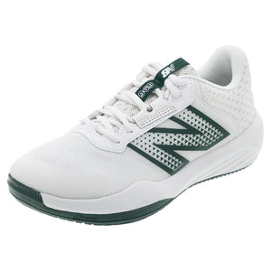 Women`s 696v6 B Width Tennis Shoes White and Marsh Green Footwear New Balance