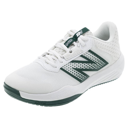 Women`s 696v6 B Width Tennis Shoes White and Marsh Green Footwear New Balance
