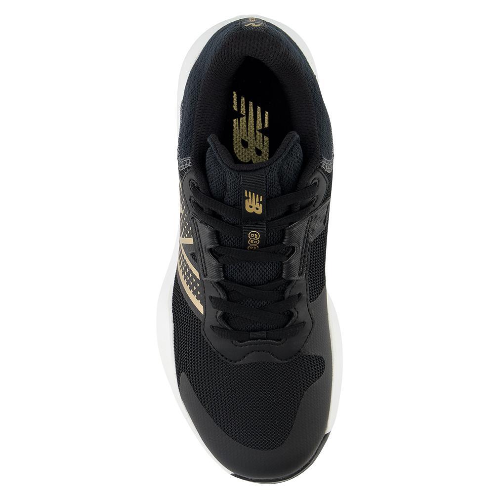 Women's 696v6 B Width Tennis Shoes Black and White Footwear New Balance