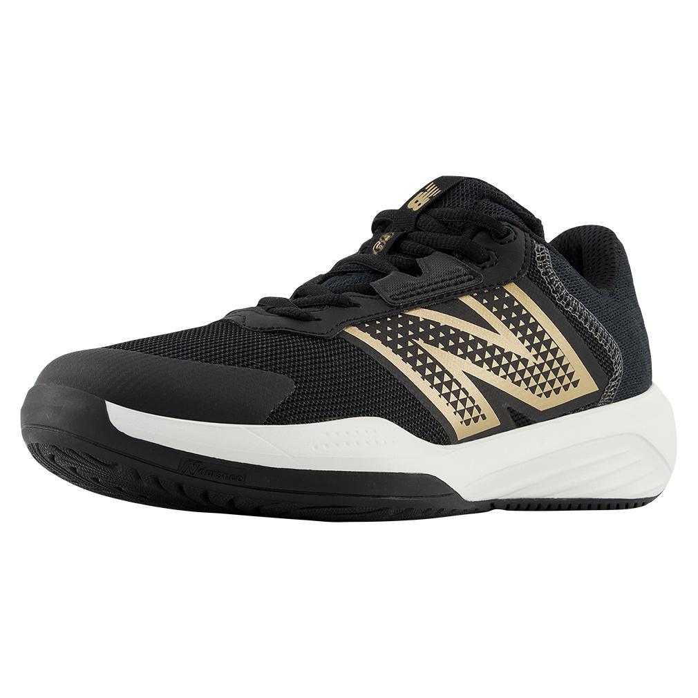 Women's 696v6 B Width Tennis Shoes Black and White Footwear New Balance