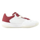 Women`s 696v6 D Width Tennis Shoes White and Monarch Burgundy Footwear New Balance